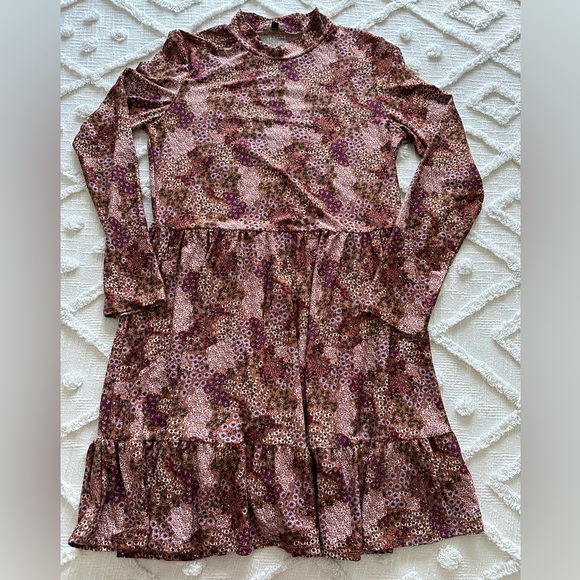 LIKE NEW Floral Autumn Colored Print Dress or Tunic Size XL - Picture 5 of 6